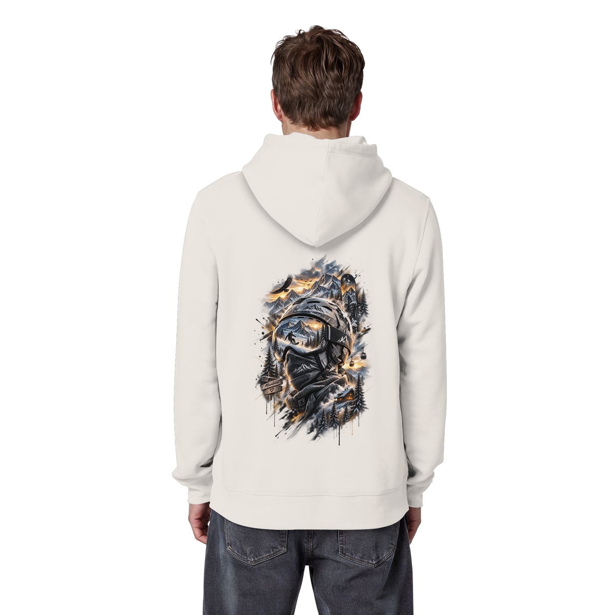 Ski Mountain - Organic Basic Hoodie