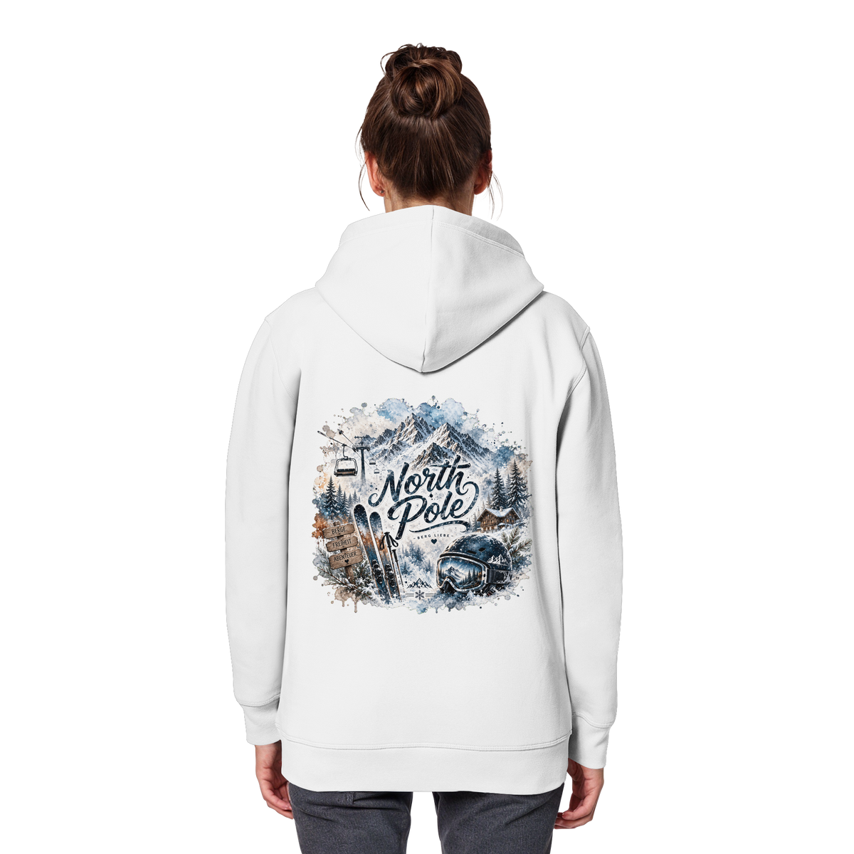 North Pole Ski - Organic Basic Hoodie