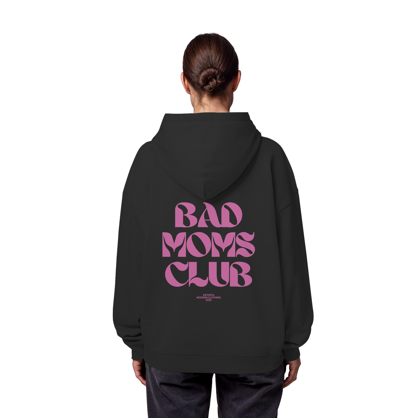 Bad Moms Club Dunkel Rosa - Organic Oversize Hoodie