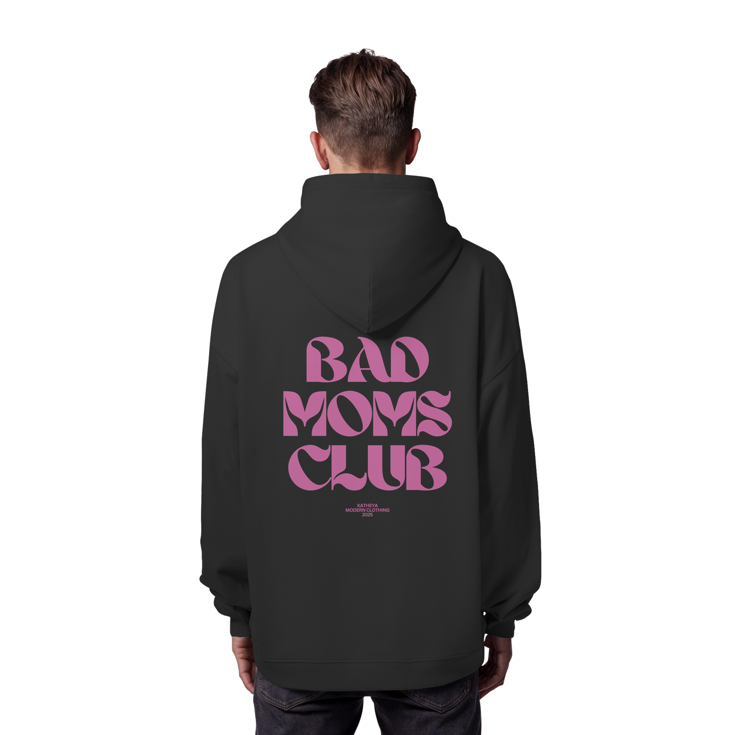 Bad Moms Club Dunkel Rosa - Organic Oversize Hoodie