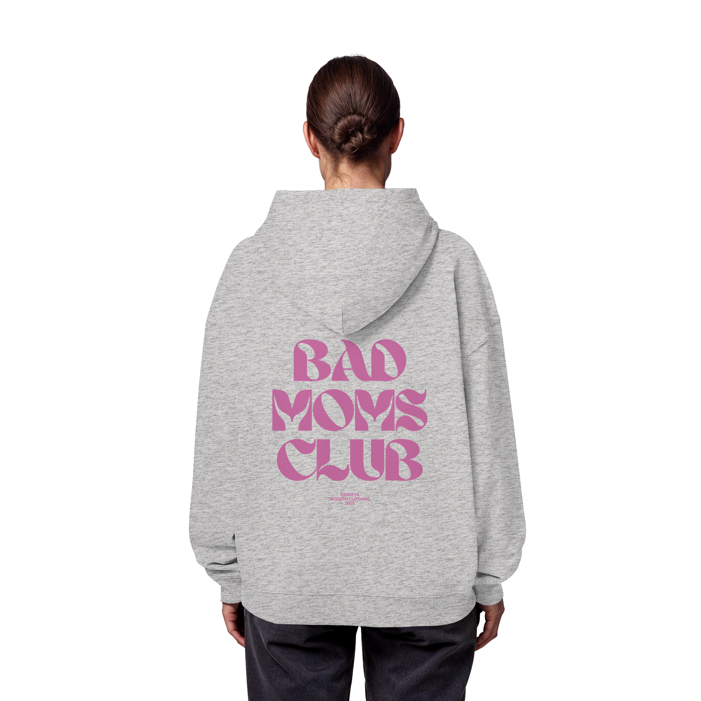 Bad Moms Club Dunkel Rosa - Organic Oversize Hoodie