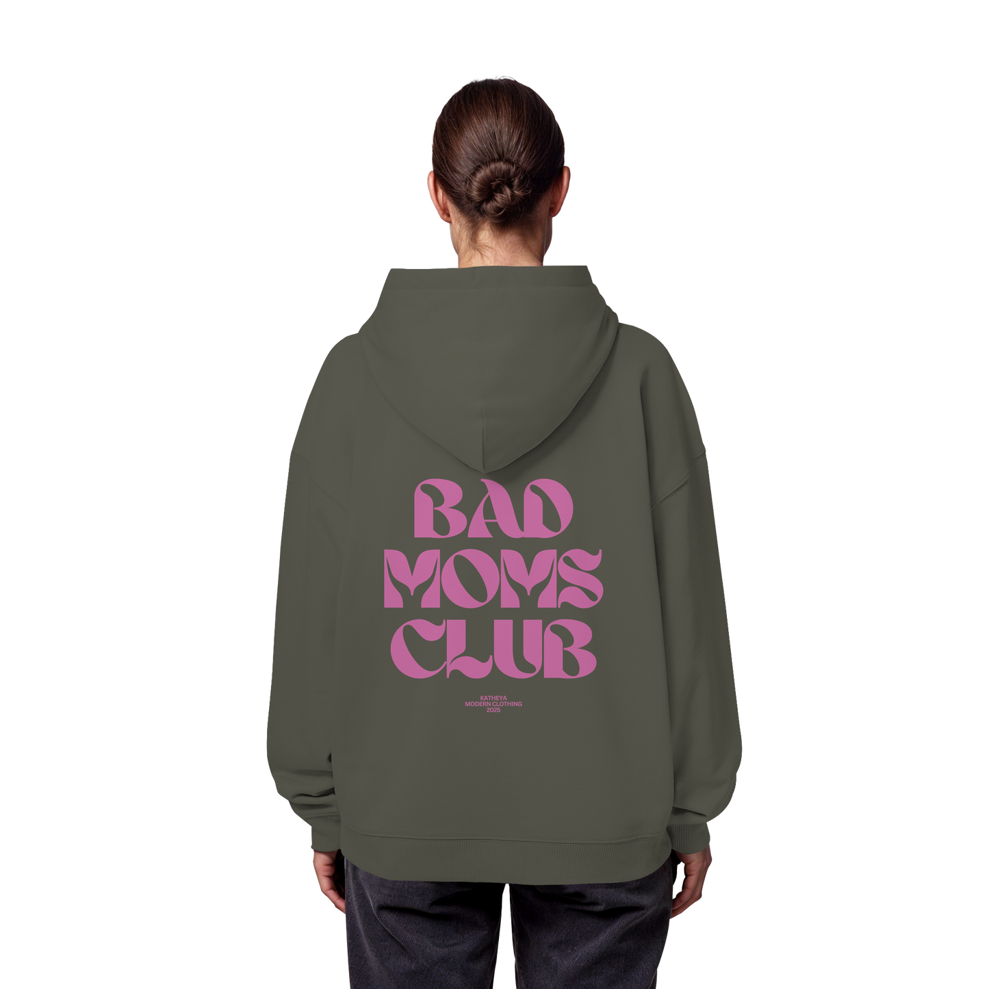 Bad Moms Club Dunkel Rosa - Organic Oversize Hoodie