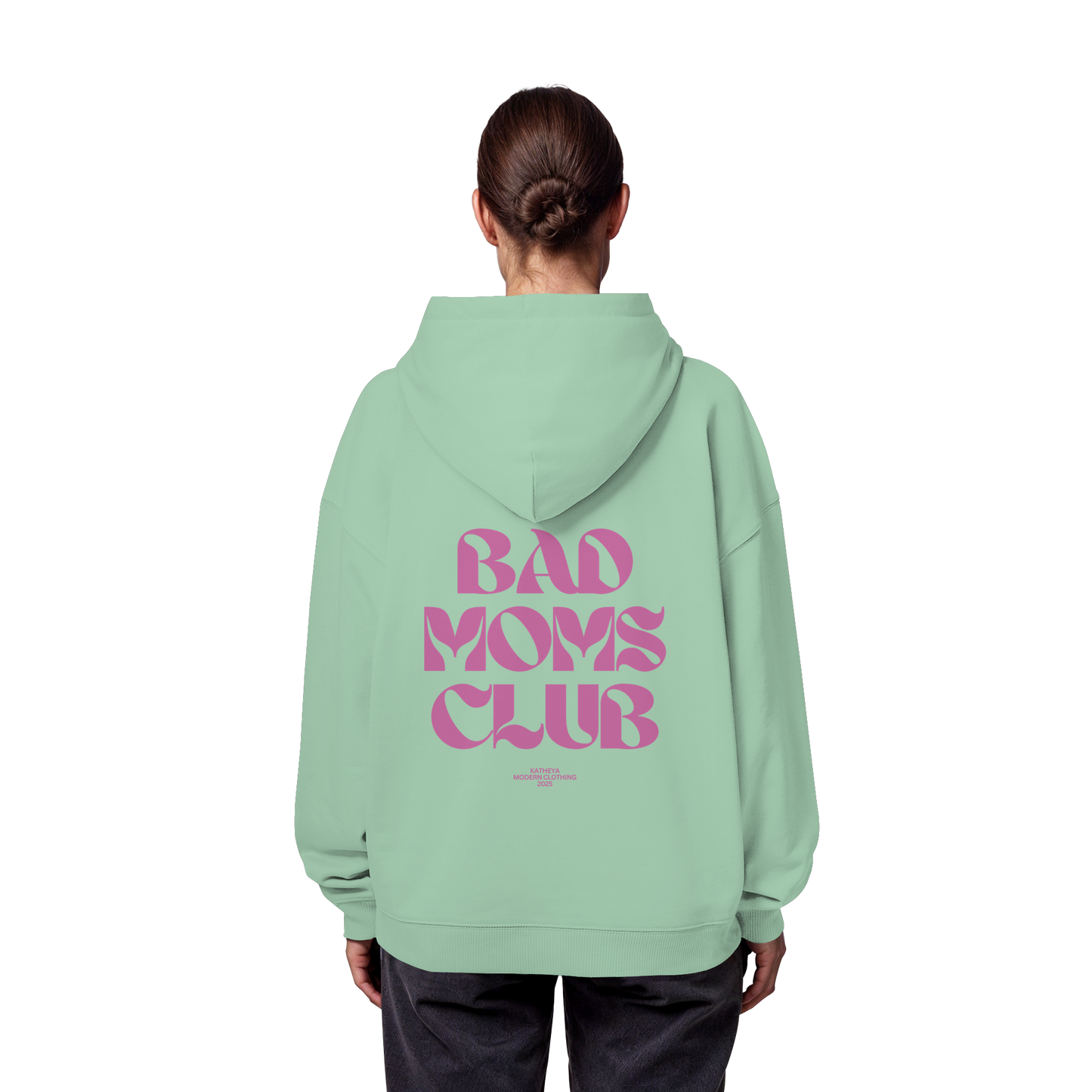 Bad Moms Club Dunkel Rosa - Organic Oversize Hoodie