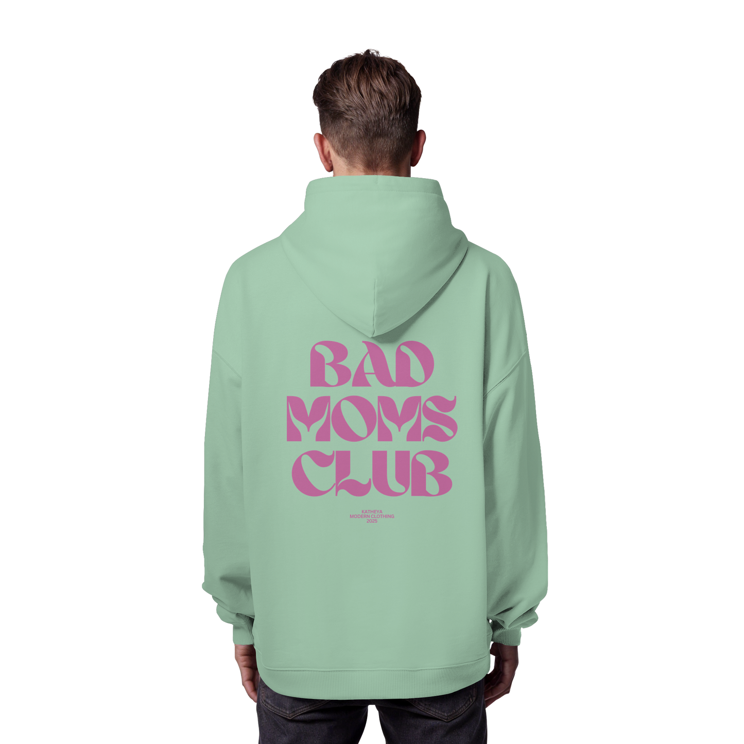 Bad Moms Club Dunkel Rosa - Organic Oversize Hoodie
