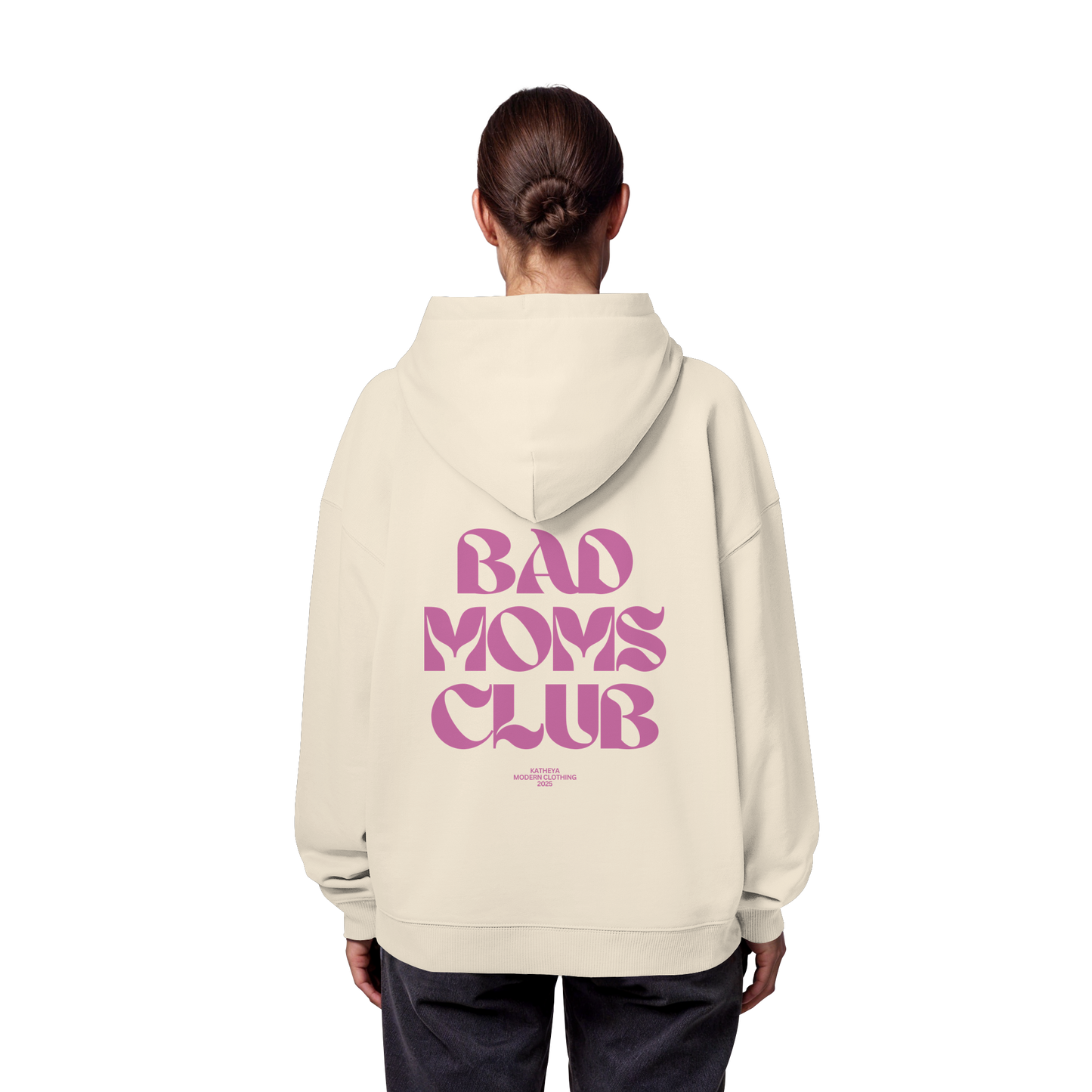 Bad Moms Club Dunkel Rosa - Organic Oversize Hoodie