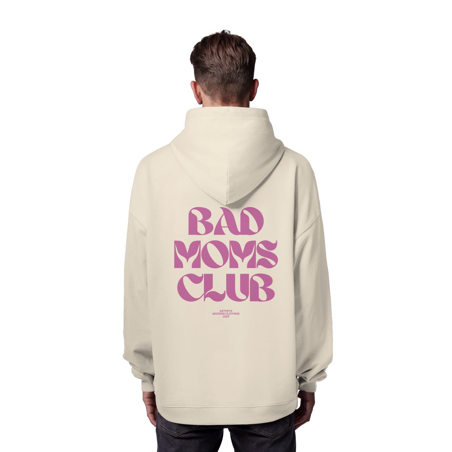 Bad Moms Club Dunkel Rosa - Organic Oversize Hoodie