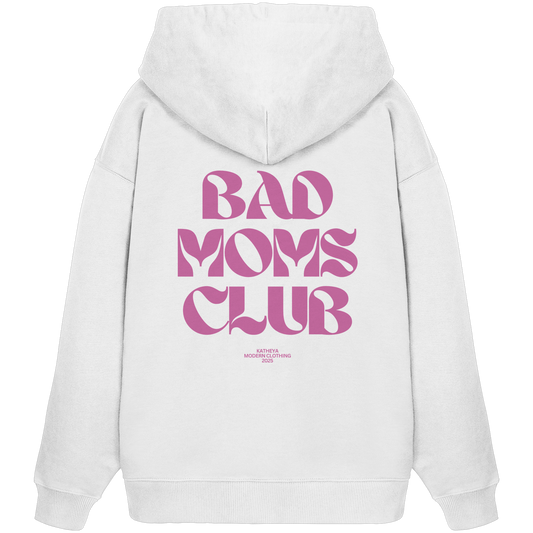 Bad Moms Club Dunkel Rosa - Organic Oversize Hoodie