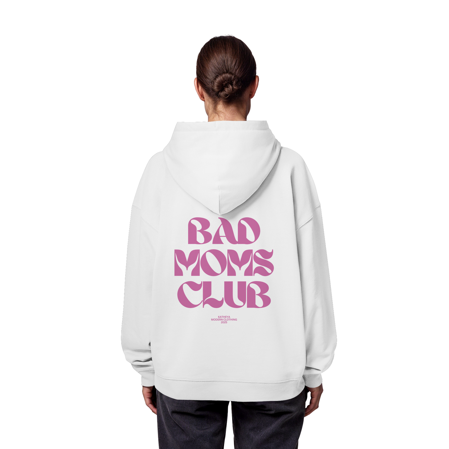 Bad Moms Club Dunkel Rosa - Organic Oversize Hoodie
