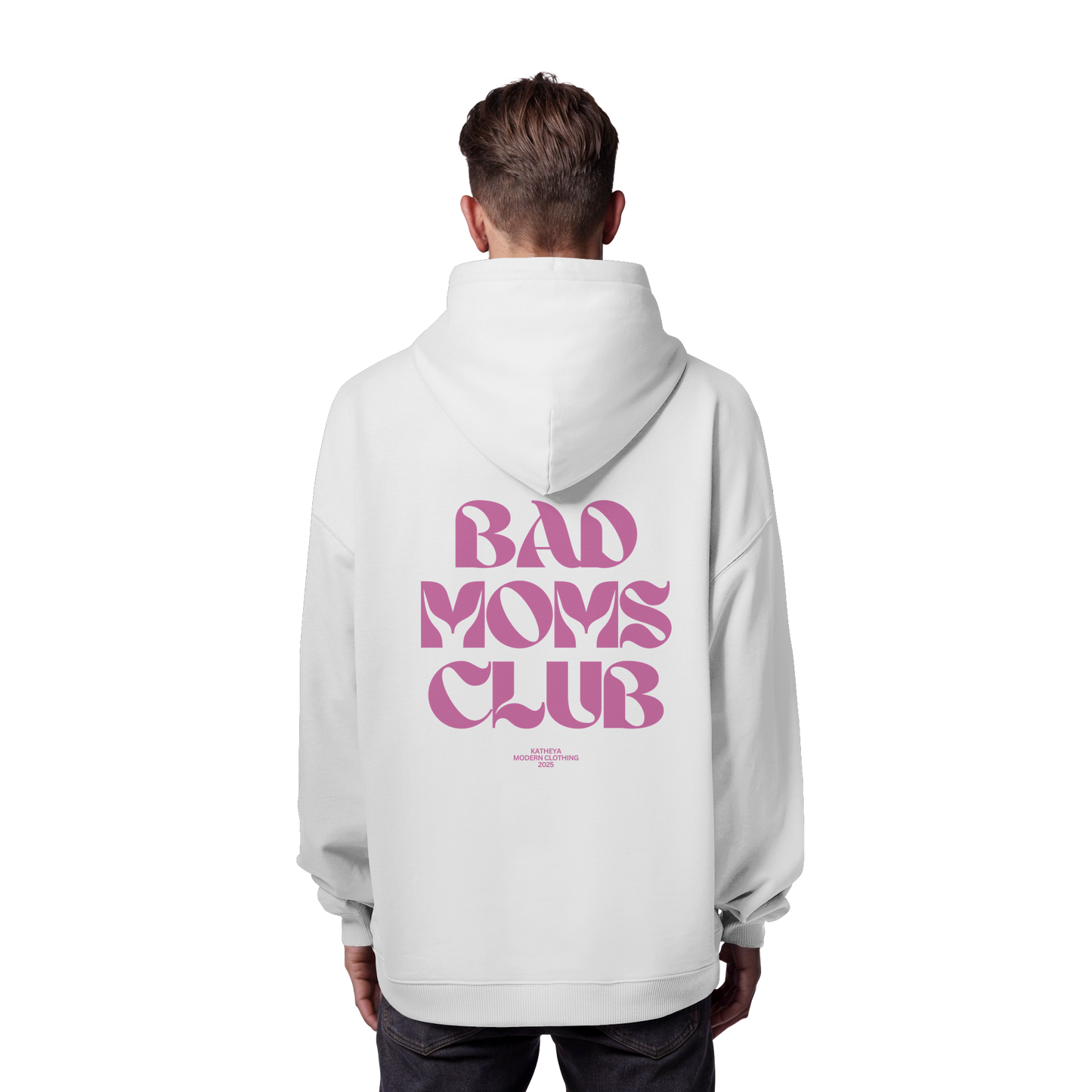 Bad Moms Club Dunkel Rosa - Organic Oversize Hoodie