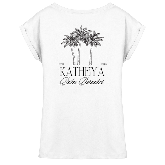 KATHEYA - Palm Kollektion  - Womens Extended Shoulder T-Shirt