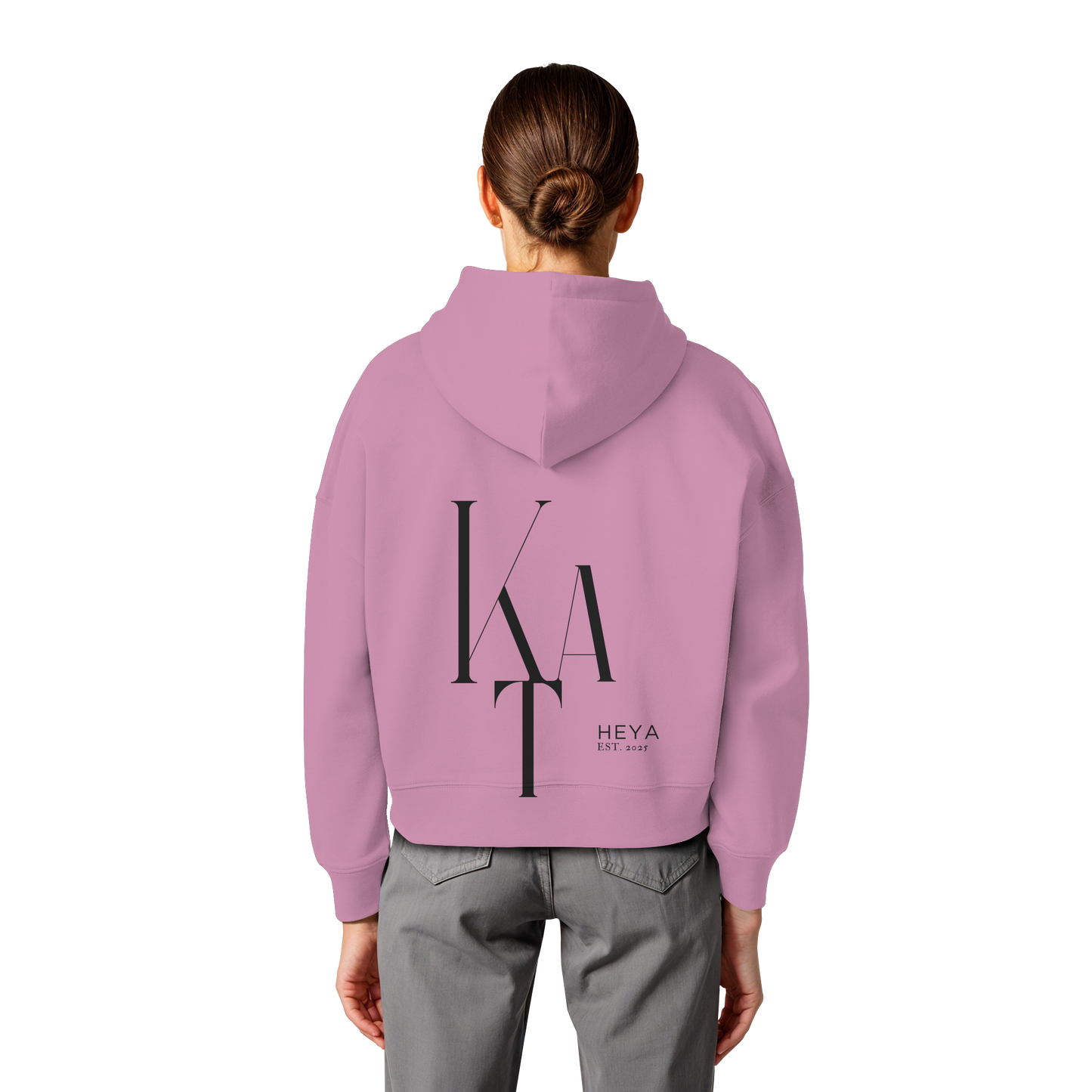 KTA heya- Est.2025 - Womens Organic Boxcut Hoodie