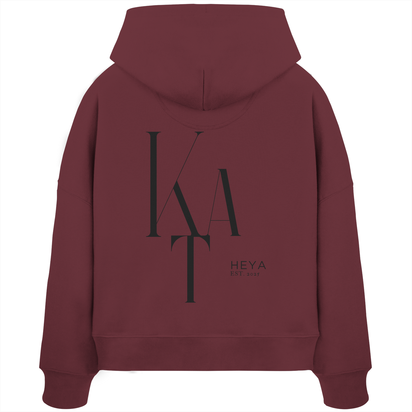 KTA heya- Est.2025 - Womens Organic Boxcut Hoodie