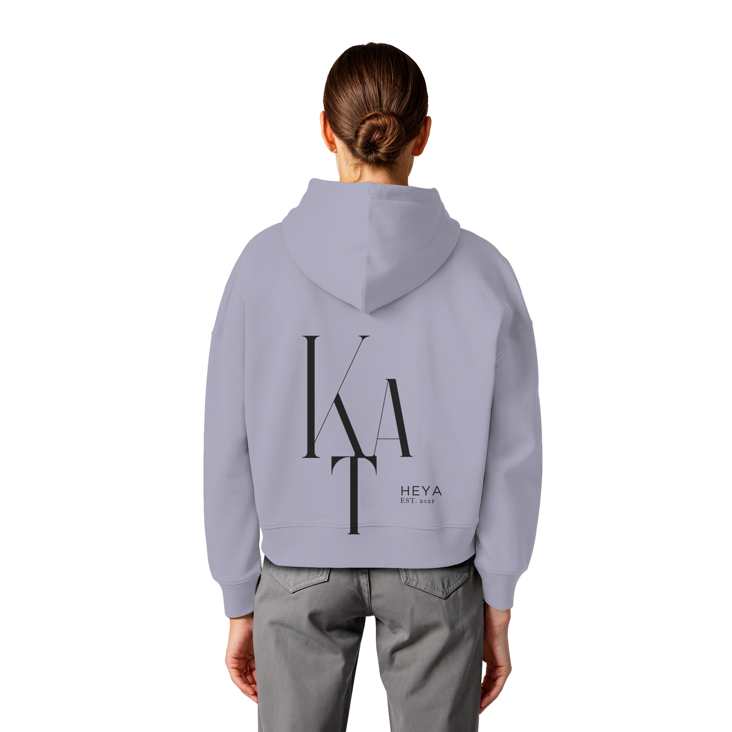 KTA heya- Est.2025 - Womens Organic Boxcut Hoodie