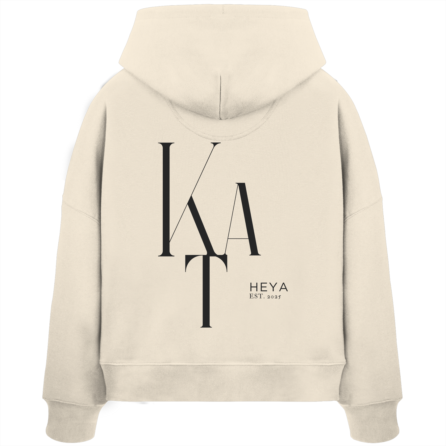 KTA heya- Est.2025 - Womens Organic Boxcut Hoodie