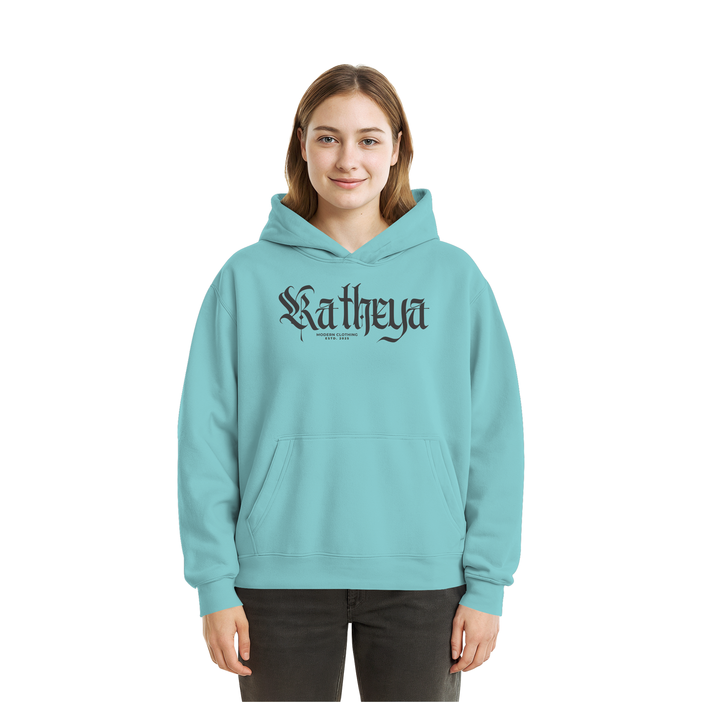 Katheya-kaligraphi - Fluffy Boxcut Hoodie