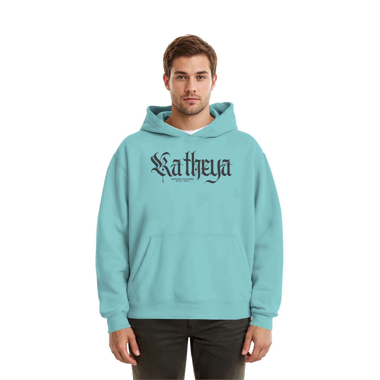 Katheya-kaligraphi - Fluffy Boxcut Hoodie
