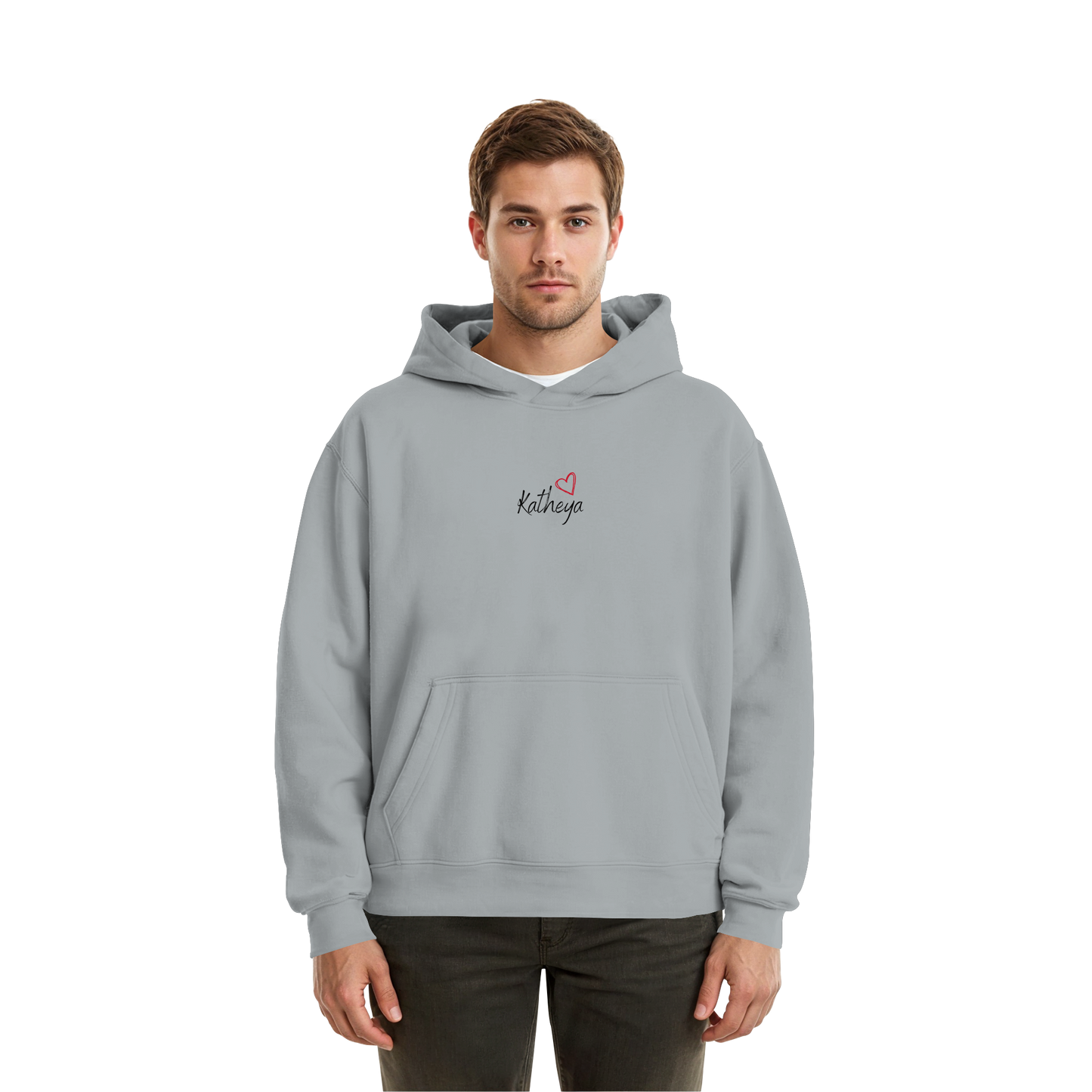 Liebe = Du+Ich - Fluffy Boxcut Hoodie