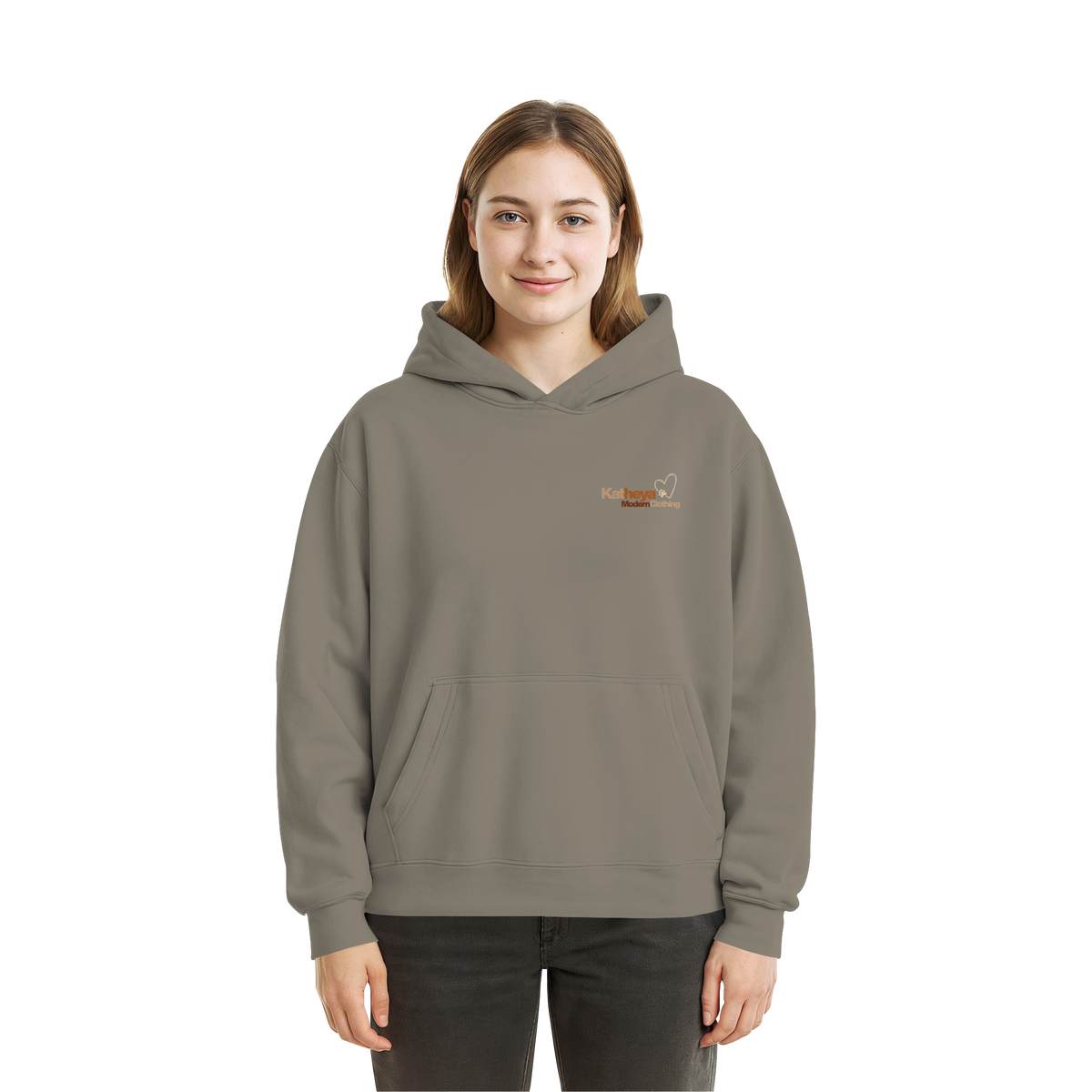 Dog Mountain Gray - Fluffy Boxcut Hoodie