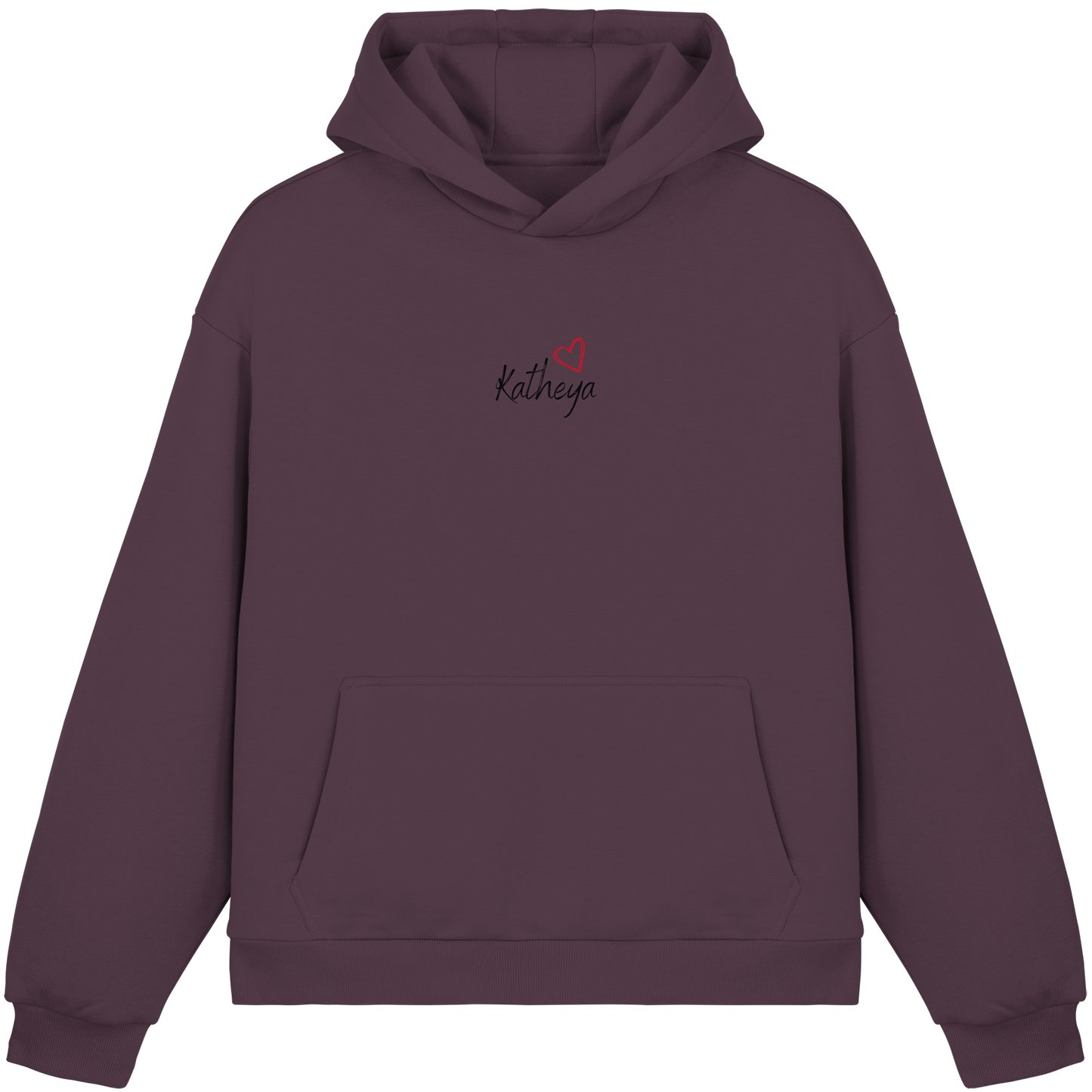 Liebe = Du+Ich - Fluffy Boxcut Hoodie
