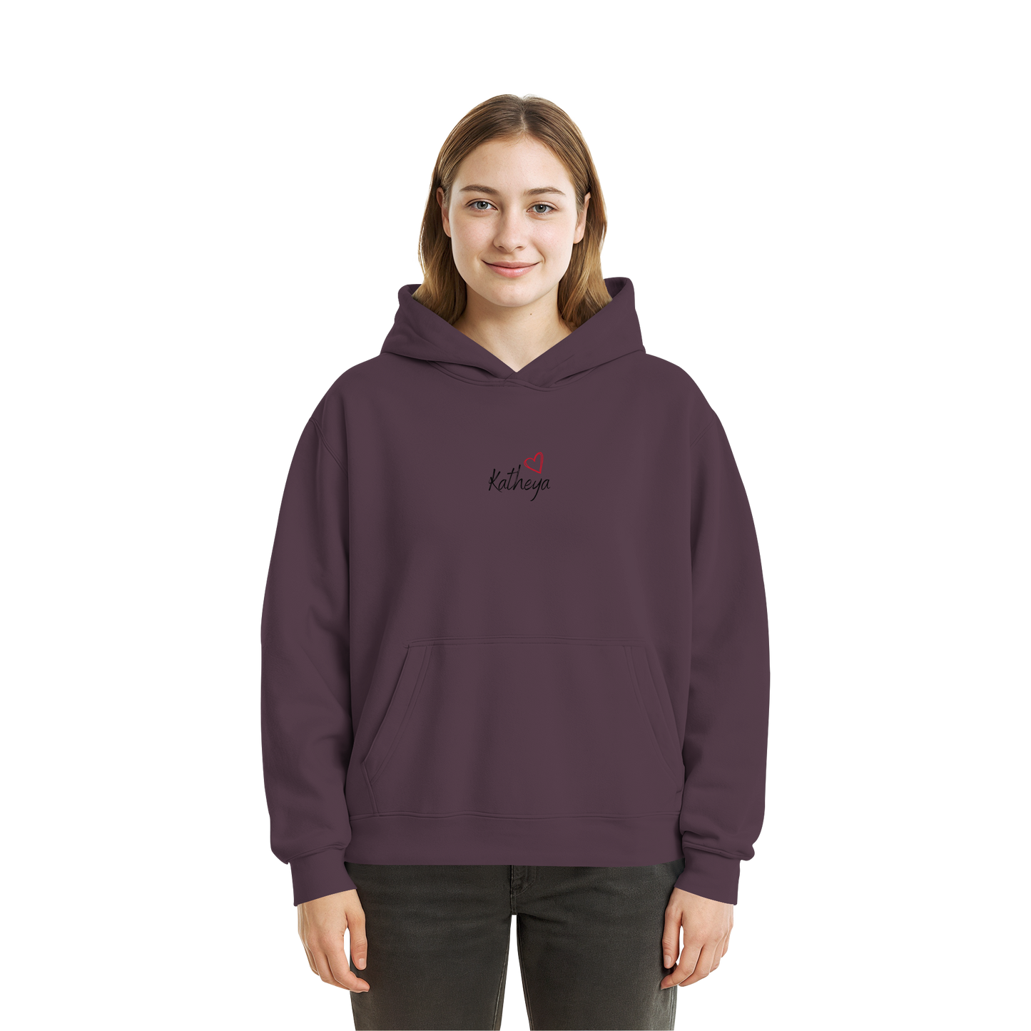Liebe = Du+Ich - Fluffy Boxcut Hoodie
