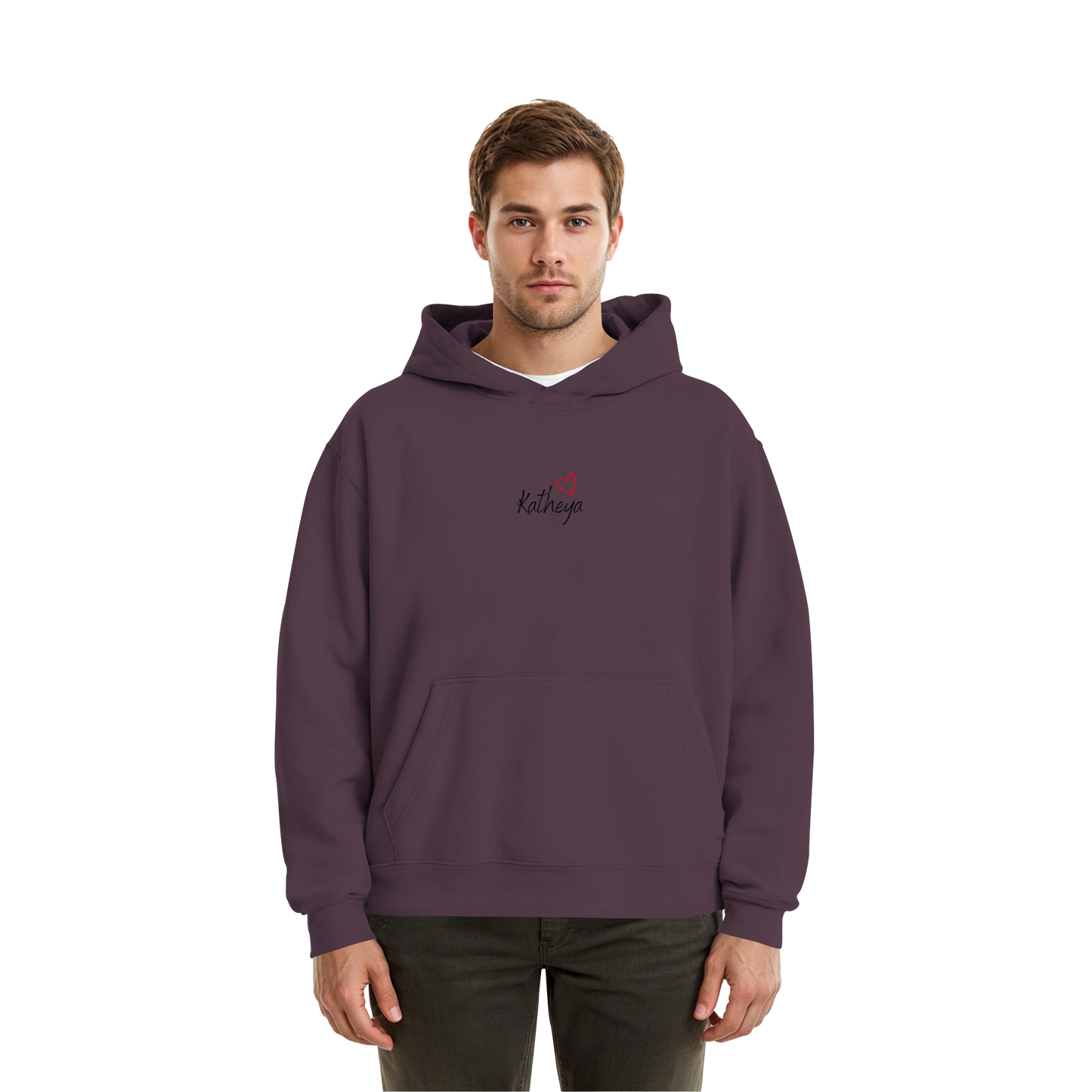 Liebe = Du+Ich - Fluffy Boxcut Hoodie