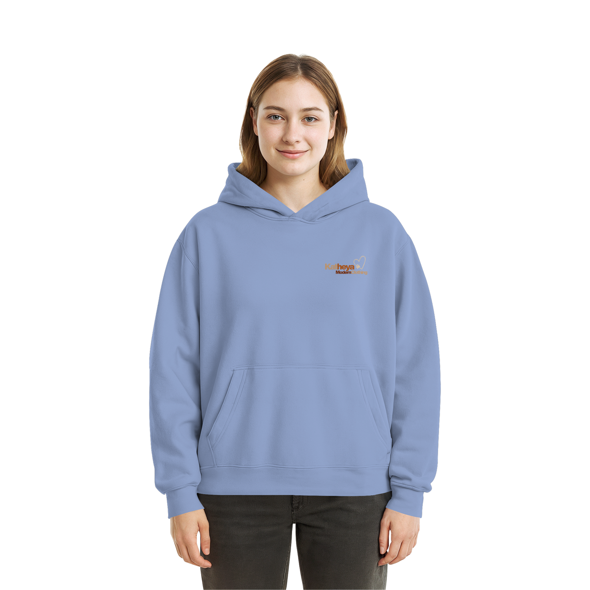 Dog Mountain Gray - Fluffy Boxcut Hoodie