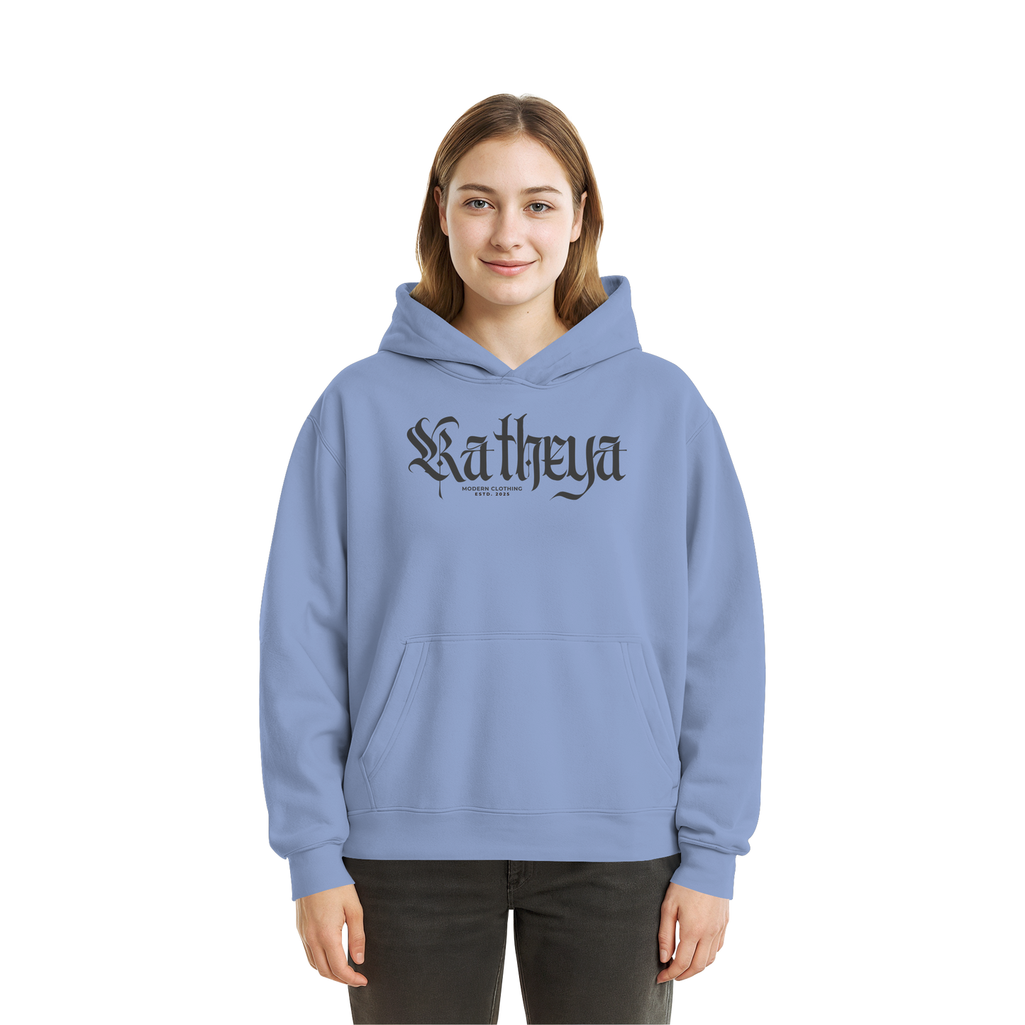 Katheya-kaligraphi - Fluffy Boxcut Hoodie