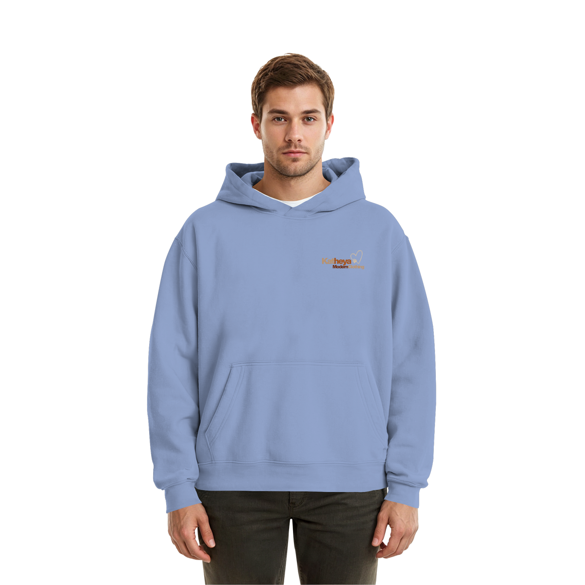 Dog Mountain Gray - Fluffy Boxcut Hoodie