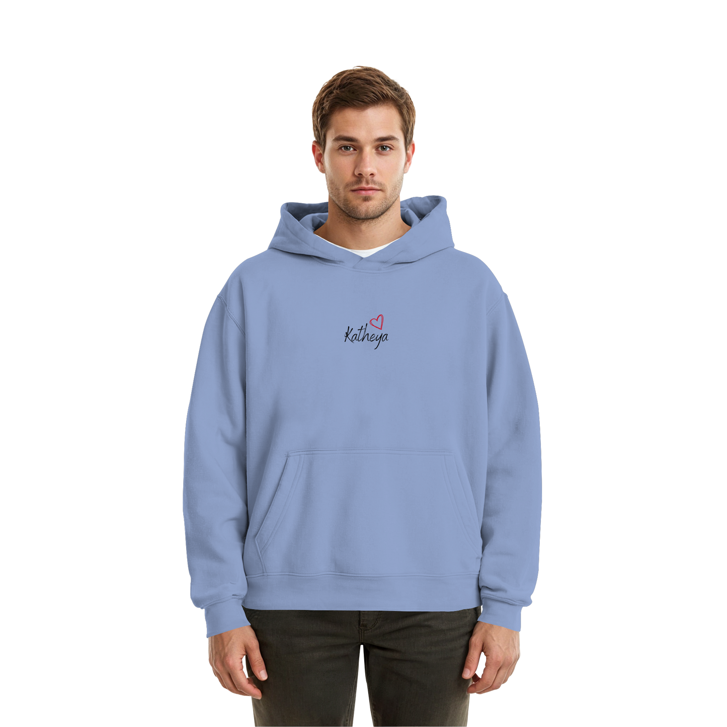 Liebe = Du+Ich - Fluffy Boxcut Hoodie