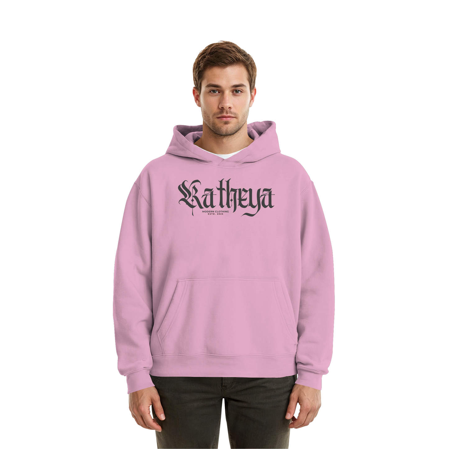 Katheya-kaligraphi - Fluffy Boxcut Hoodie