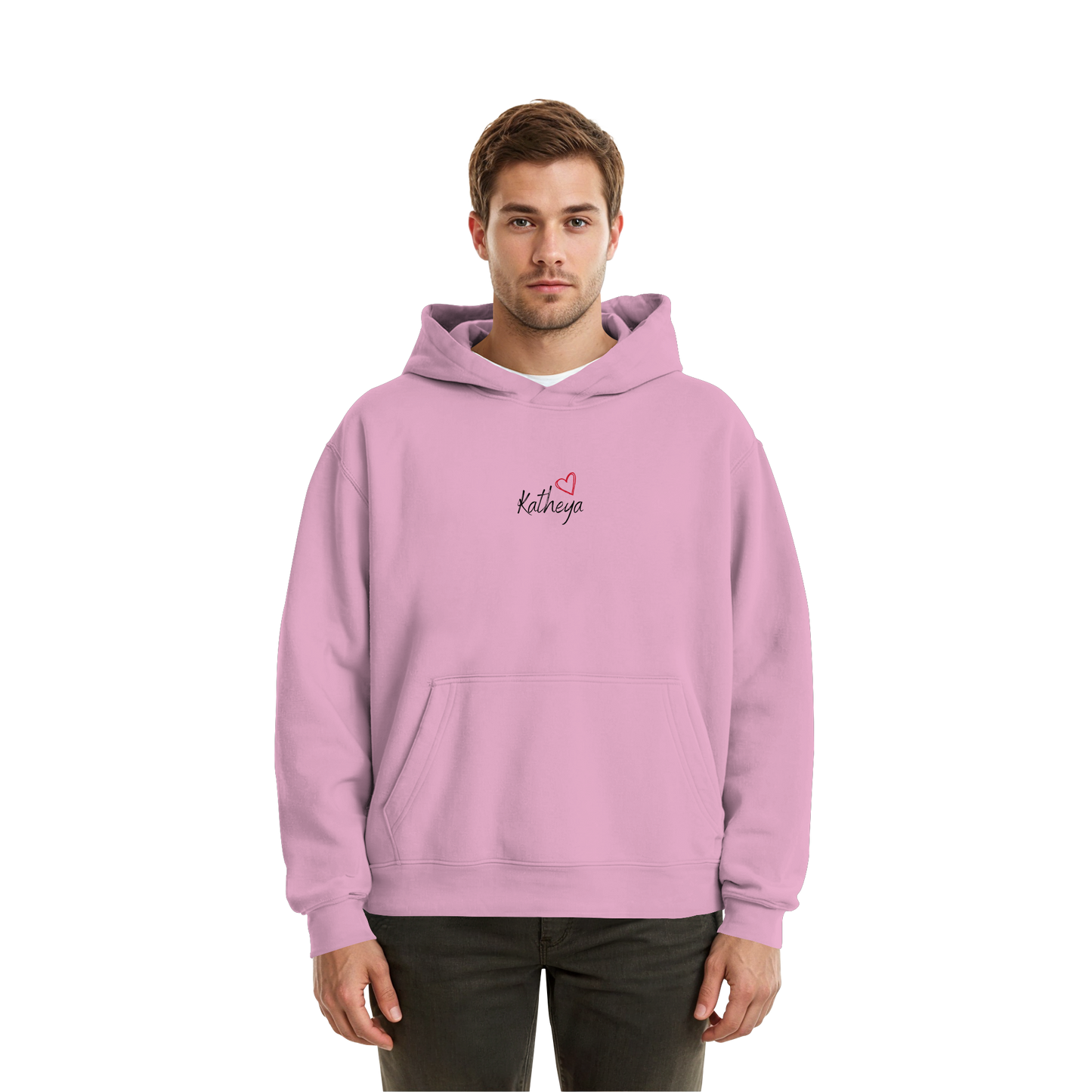 Liebe = Du+Ich - Fluffy Boxcut Hoodie