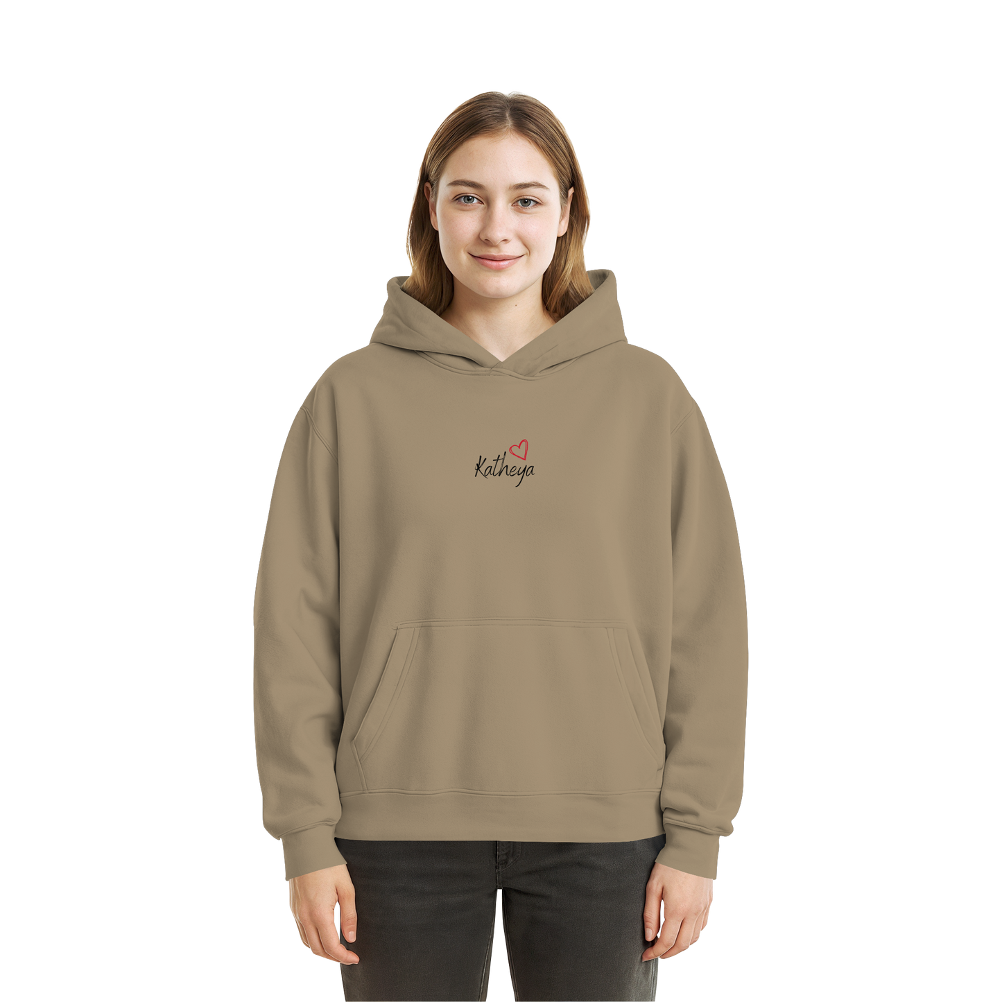 Liebe = Du+Ich - Fluffy Boxcut Hoodie
