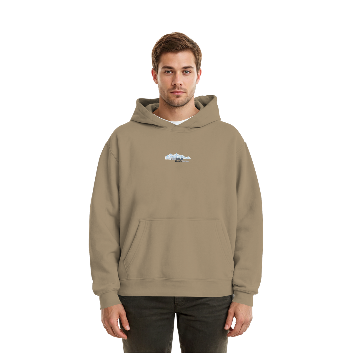 Ski Mountain - Fluffy Boxcut Hoodie