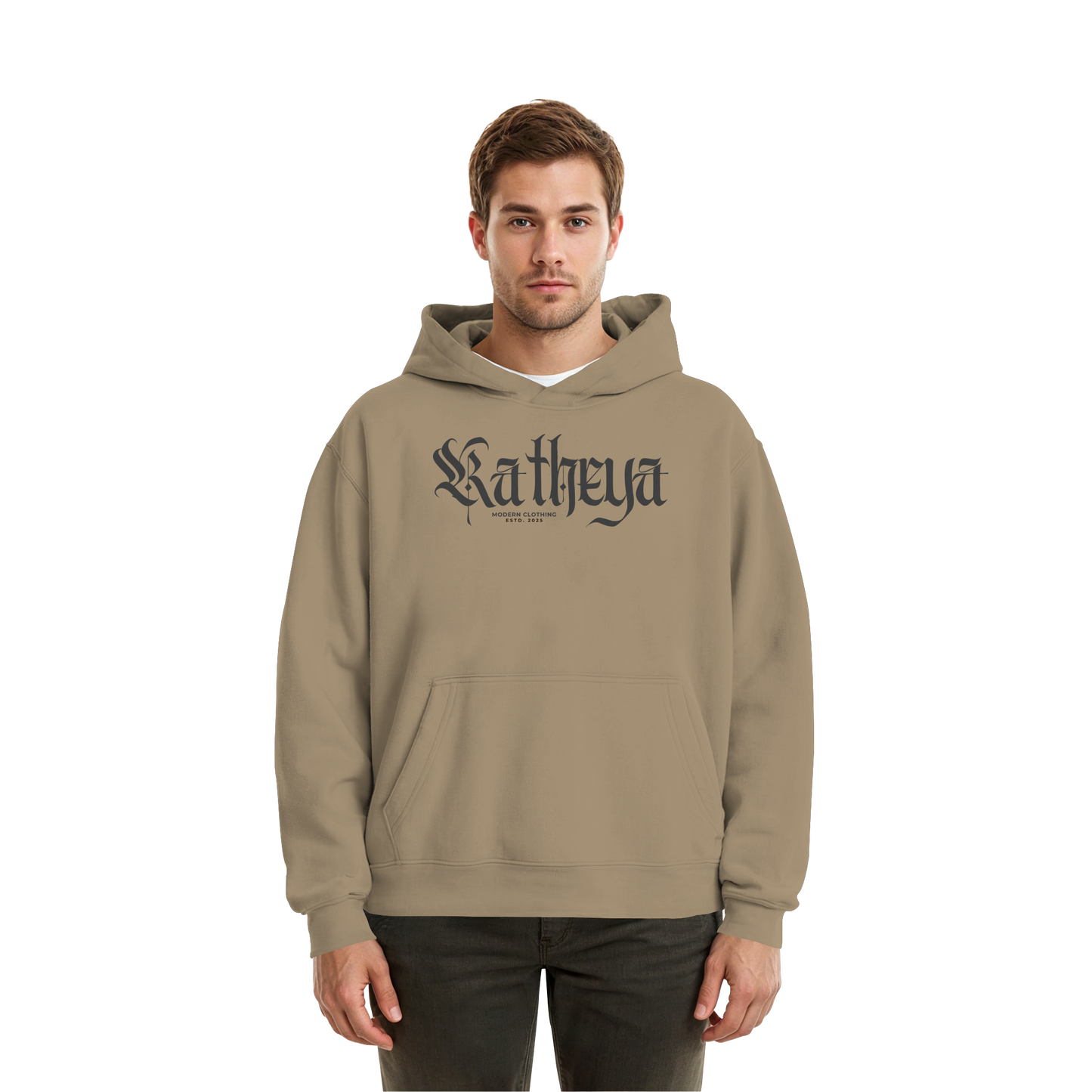 Katheya-kaligraphi - Fluffy Boxcut Hoodie