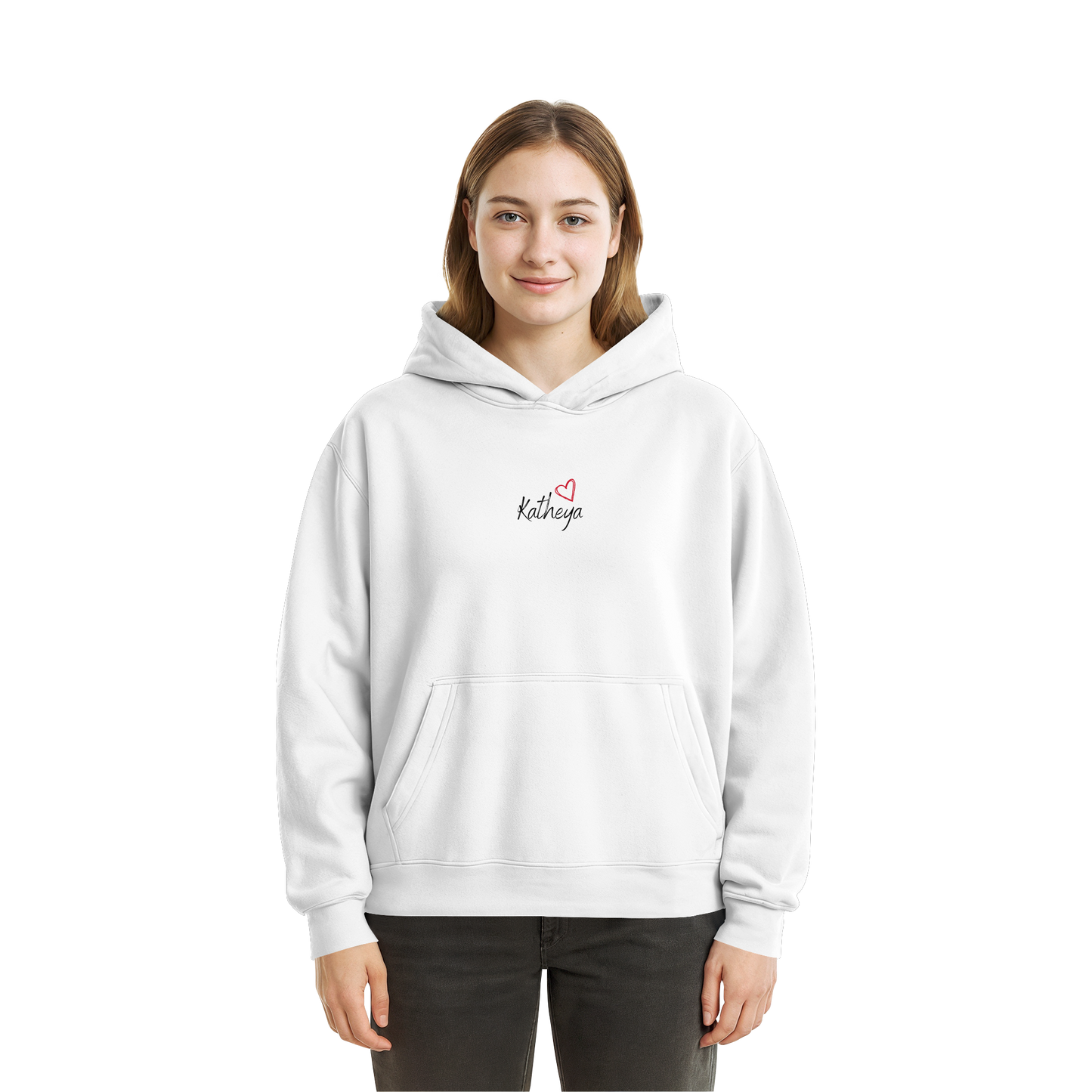 Liebe = Du+Ich - Fluffy Boxcut Hoodie