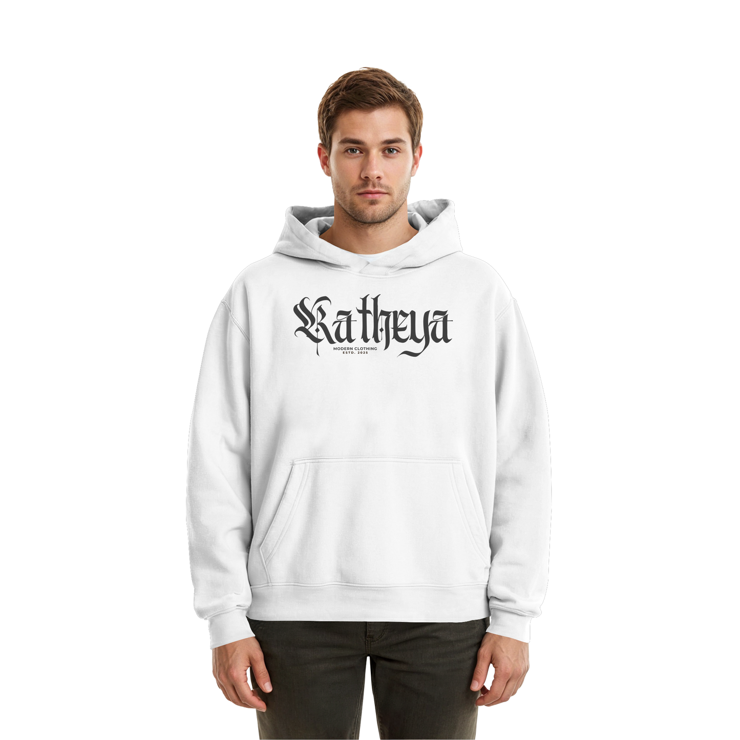 Katheya-kaligraphi - Fluffy Boxcut Hoodie