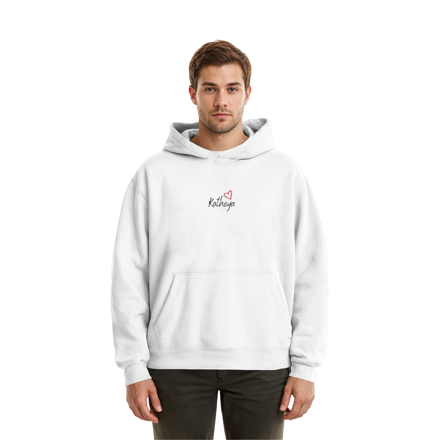 Liebe = Du+Ich - Fluffy Boxcut Hoodie
