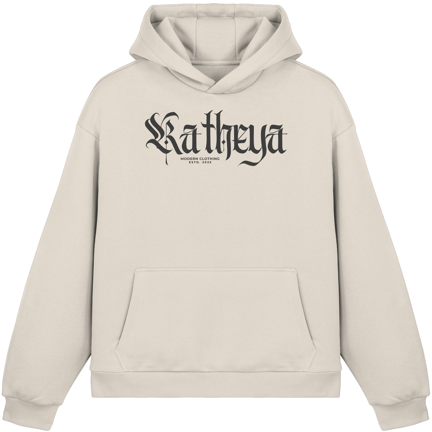 Katheya-kaligraphi - Fluffy Boxcut Hoodie