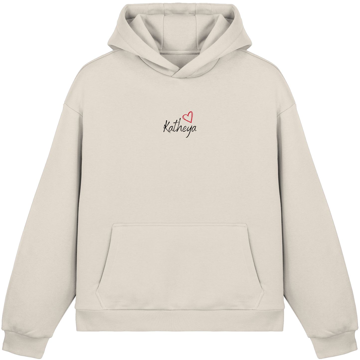 Liebe = Du+Ich - Fluffy Boxcut Hoodie