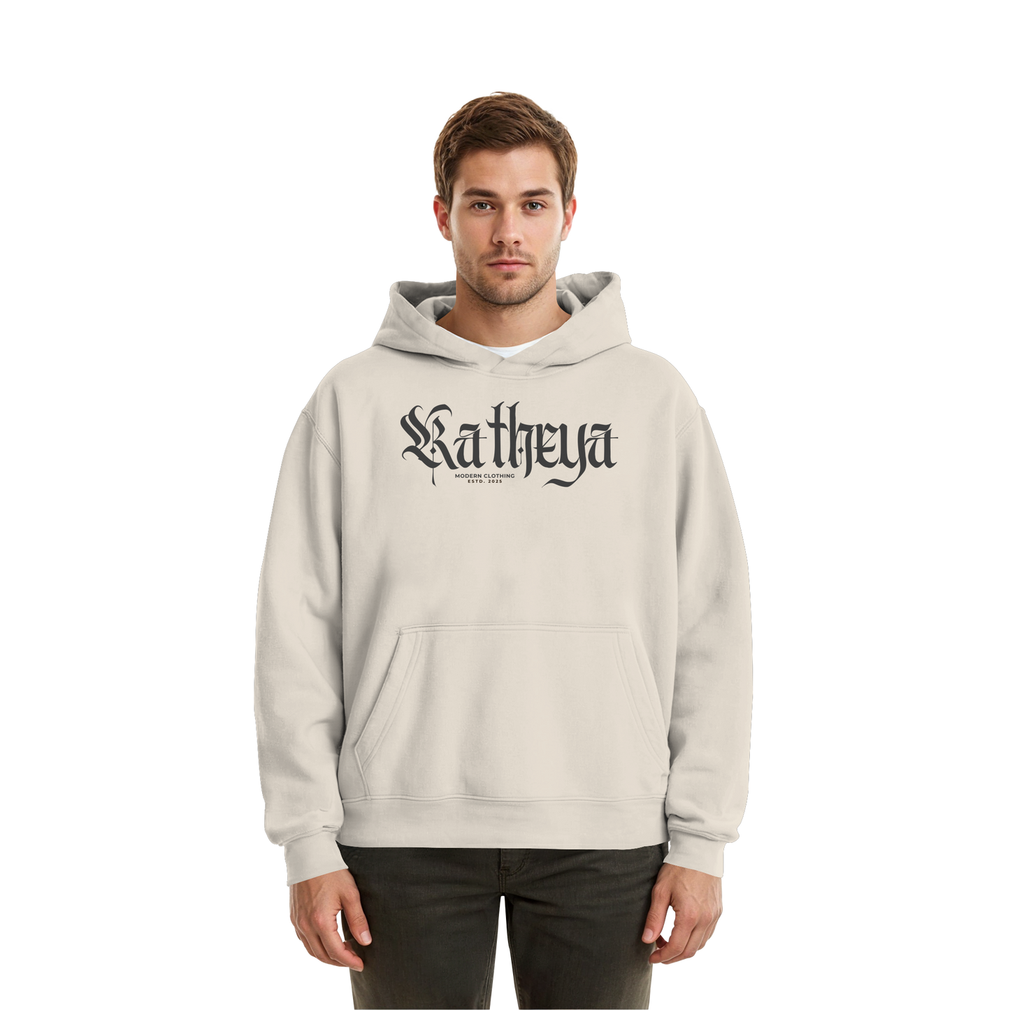 Katheya-kaligraphi - Fluffy Boxcut Hoodie