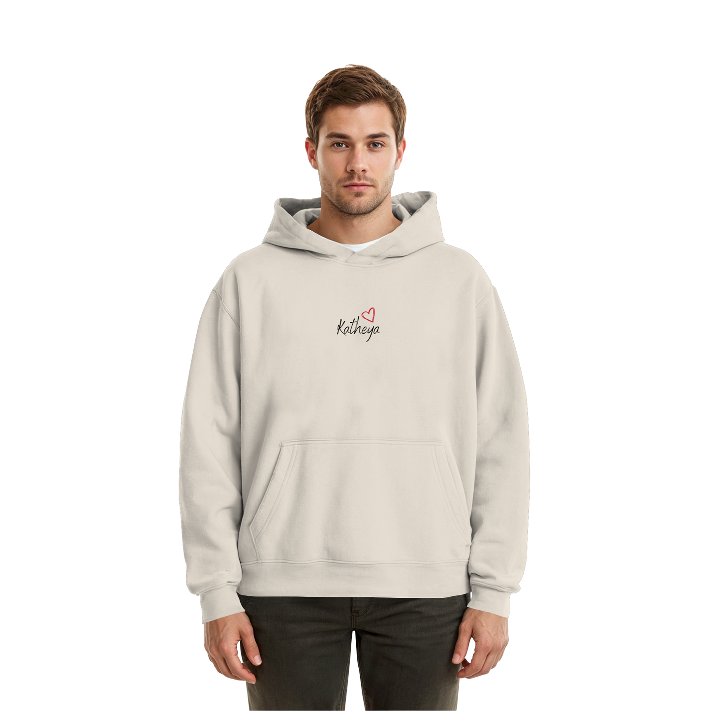 Liebe = Du+Ich - Fluffy Boxcut Hoodie
