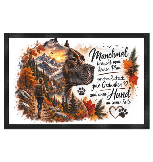 Amstaff- Liebe - Fußmatte 60x40cm