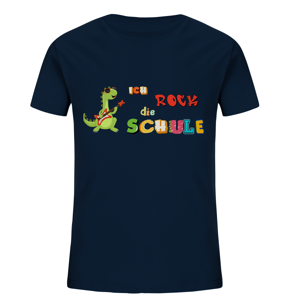 Schulanfang- Ich rock die Schule Dino - Kids Organic Shirt
