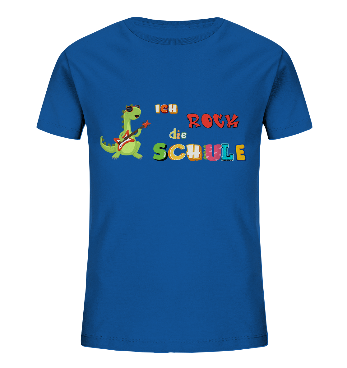 Schulanfang- Ich rock die Schule Dino - Kids Organic Shirt