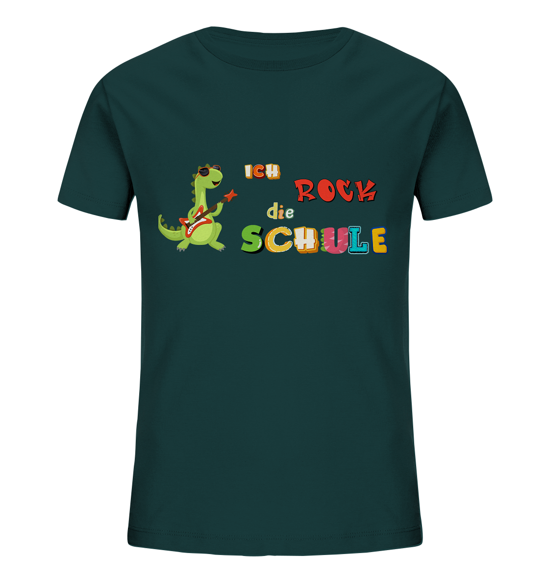 Schulanfang- Ich rock die Schule Dino - Kids Organic Shirt