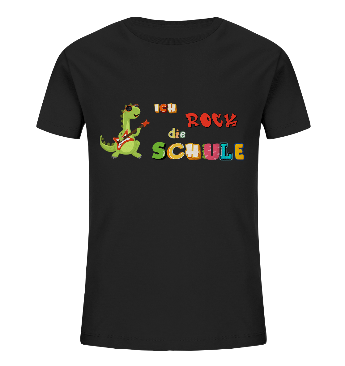 Schulanfang- Ich rock die Schule Dino - Kids Organic Shirt