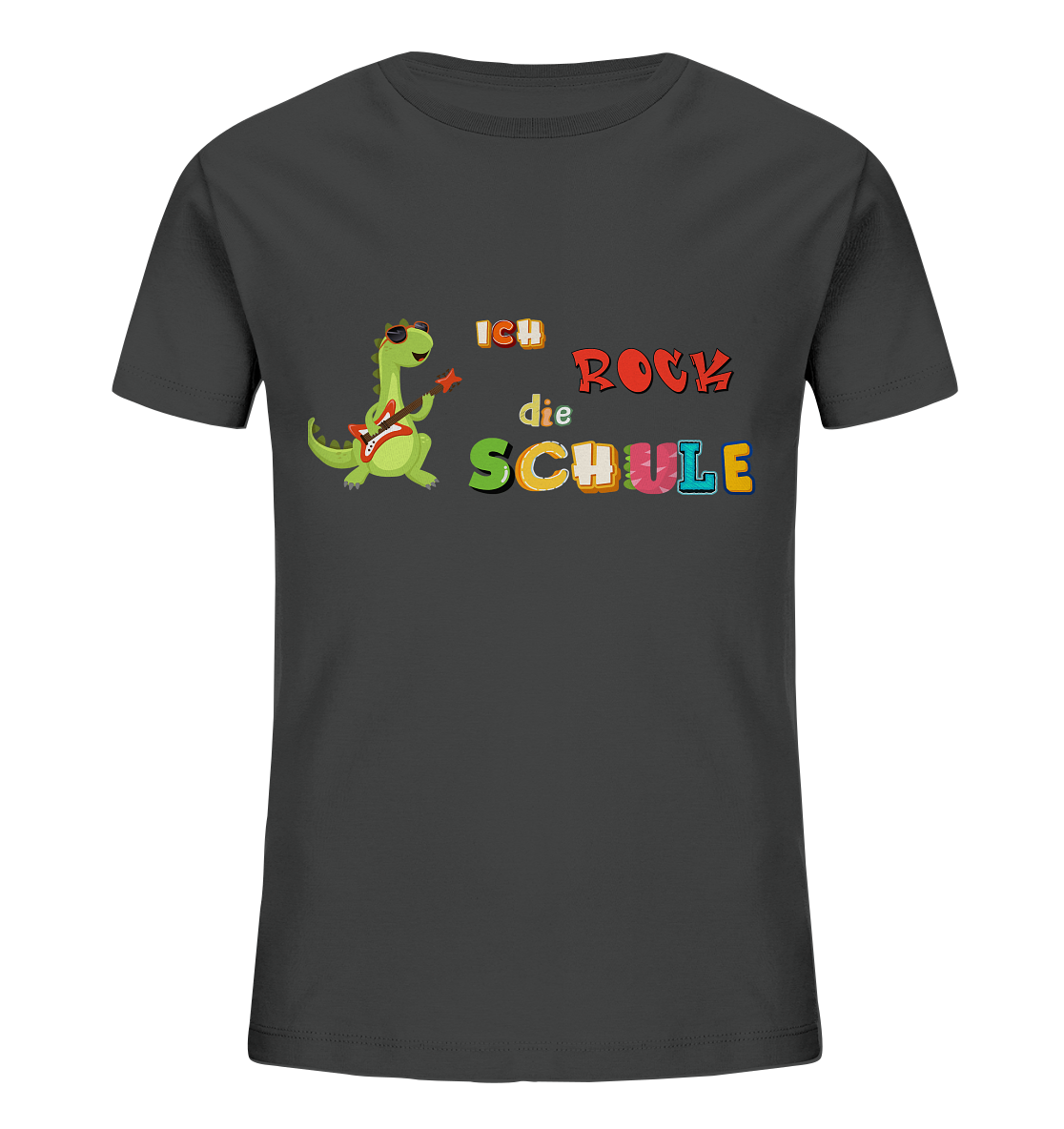 Schulanfang- Ich rock die Schule Dino - Kids Organic Shirt
