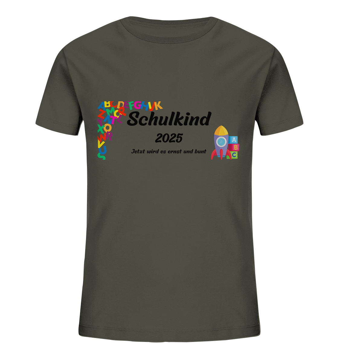 Schulanfang-Schulkind 2025 - Kids Organic Shirt