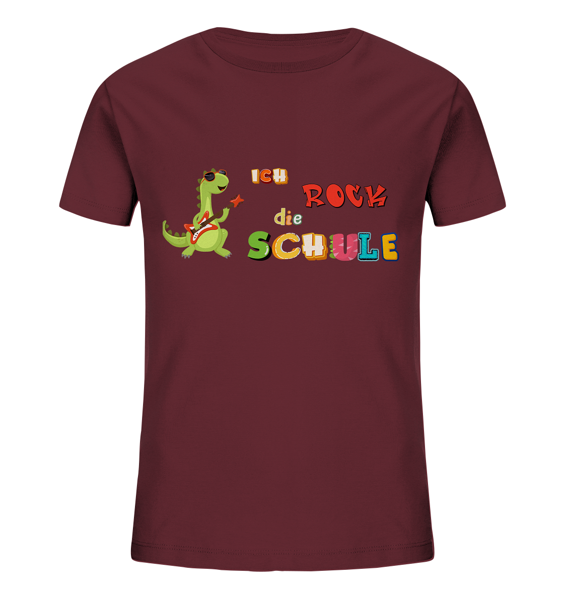 Schulanfang- Ich rock die Schule Dino - Kids Organic Shirt
