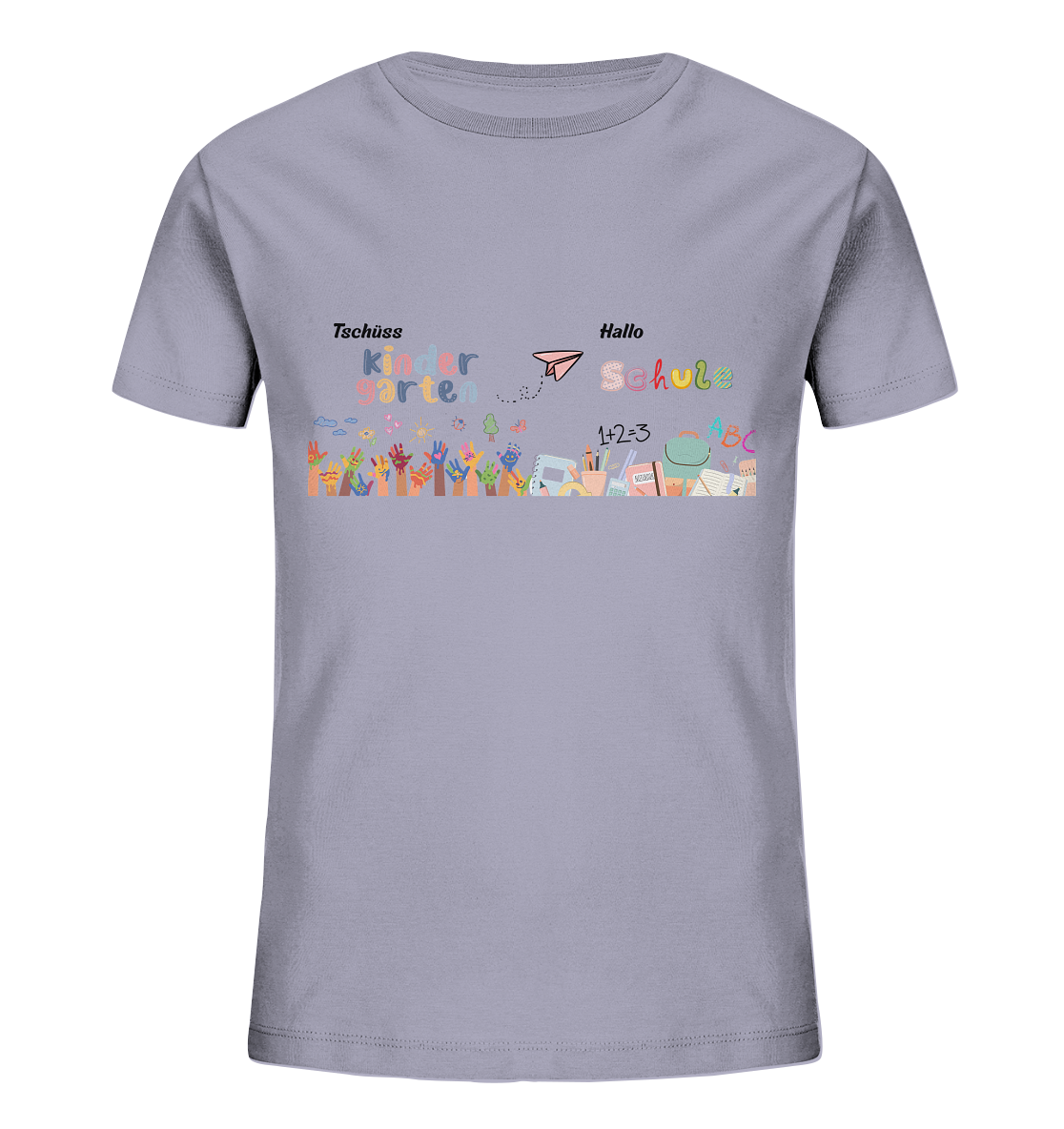 Schulanfang-Tschüss Kindergarten Hallo Schule - Kids Organic Shirt